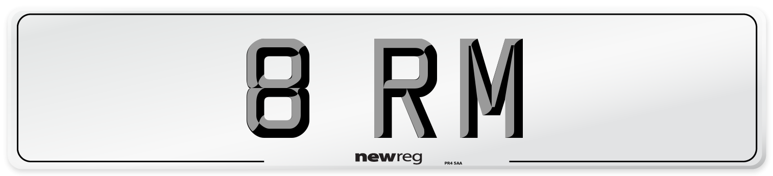8 RM Number Plate from New Reg